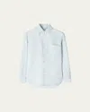 Loro Piana André Cotton-flannel Shirt In Blue