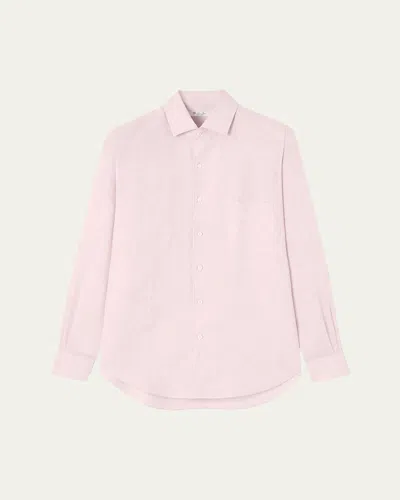 Loro Piana Men's Andre Long-sleeve Linen Shirt