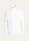 Loro Piana Men's Andrew Jersey Sport Shirt In White