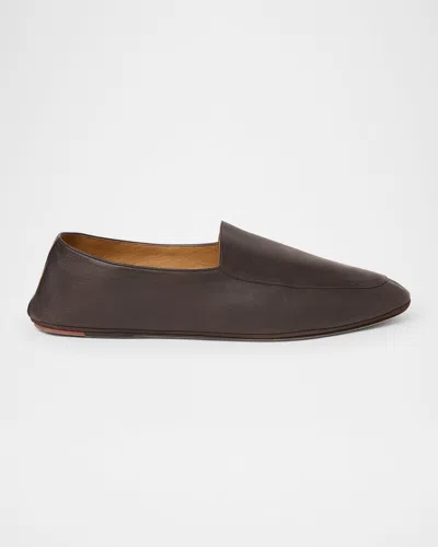 LORO PIANA MEN'S ANTON WALK SOFT LAMBSKIN LOAFERS