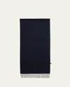Loro Piana Men's Baby Cashmere Fringe Scarf In Black