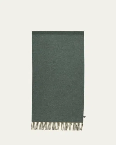 Loro Piana Men's Baby Cashmere Fringe Scarf In Purple