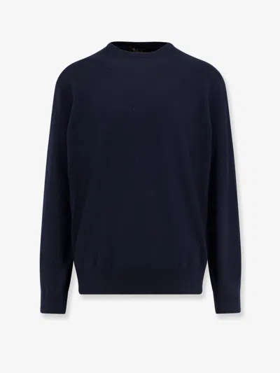Loro Piana Men Baby Cashmere Sweater In Blue