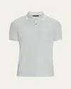 Loro Piana Men's Brentwood Tipped Jersey Pique Polo Shirt In Mh47 Alps Grey