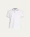 Loro Piana Brentwood Honeycomb Jersey Piqué Polo In Optic White