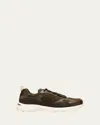 Loro Piana Men's Cairn Walk Mesh Runner Sneakers