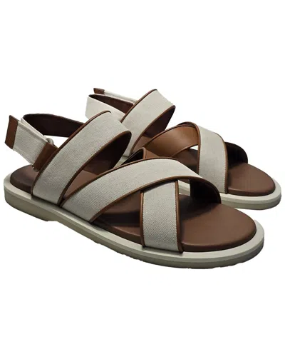 LORO PIANA LORO PIANA MEN'S CANVAS GINESTRA WALK SEA SANDAL (AUTHENTIC PRE-LOVED)