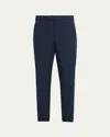 Loro Piana Men's Carlo Hyannis Straight Cotton Trousers In Blue
