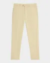 Loro Piana Men's Carlo Hyannis Straight Cotton Trousers In D0sp Lunar Olivine