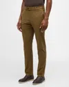Loro Piana Men's Carlo Hyannis Straight Cotton Trousers In Dusty Khaki