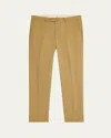 Loro Piana Men's Carlo Hyannis Straight Cotton Trousers In E0en Liquorice Toffe