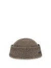 Loro Piana Men Cash Storm Beanie Hat In Brown