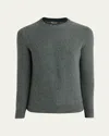 Loro Piana Men's Cashmere Girocollo City Crewneck Sweater In Beech Tree
