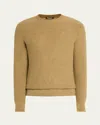 Loro Piana Men's Cashmere Girocollo City Crewneck Sweater In J1uq Nuts Pesto