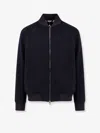 Loro Piana Ivy Cashmere Bomber Jacket In Blue