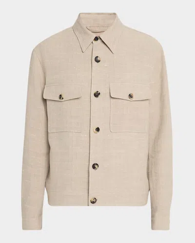 Loro Piana Men's Clem Summer Linen And Silk Blouson