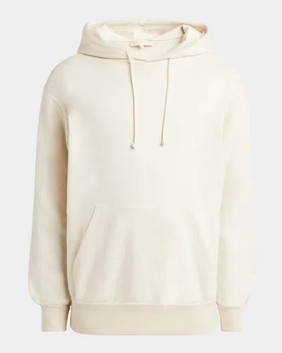 Loro Piana Men's Cocooning Cashmere Fleece Hoodie In Vanilla Ivory