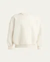 Loro Piana Men's Cocooning Wool And Cashmere Crewneck Sweater In Nougat