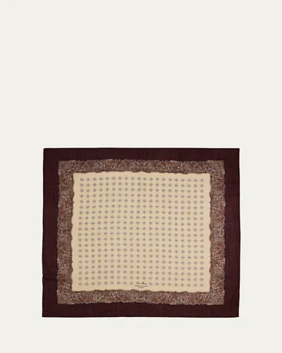 Loro Piana Men's Cornice Di Cardi Wool Foulard