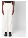Loro Piana Tailored Pants With Front Pleats In White