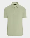 Loro Piana Men's Cotton Pique Polo Shirt In 517a Green Fluorite