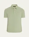 Loro Piana Men's Cotton Pique Polo Shirt In 517a Green Fluorite