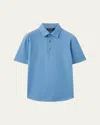 Loro Piana Men's Cotton Pique Polo Shirt In Soap Azure