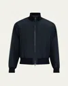 Loro Piana Men's Denzel Water-repellent Bomber Jacket In W000 Blue Navy