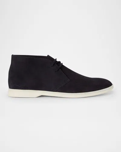 LORO PIANA MEN'S DESERT WALK SUEDE DERBY SHOES