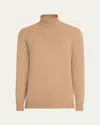 Loro Piana Turtleneck Ribbed-cuff Sweater In Neutral