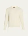 Loro Piana Men's Empire Wish Wool Crewneck Sweater In 1230 Nougat