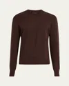 Loro Piana Men's Empire Wish Wool Crewneck Sweater In H0v4 Star Anise Mela