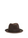 Loro Piana Men Fedora Hat In Gray