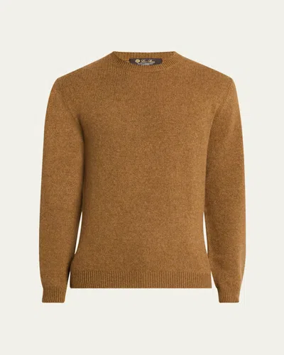 Loro Piana Fobello Cashmere Sweater In Brown