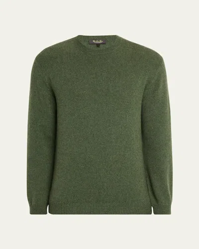 Loro Piana Fobello Cashmere Sweater In Green