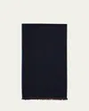 Loro Piana Men's Four In Hand Cashmere Scarf In Black