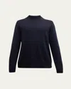 Loro Piana Men's Girocollo Baby Cashmere Crewneck Sweater In Blue/navy