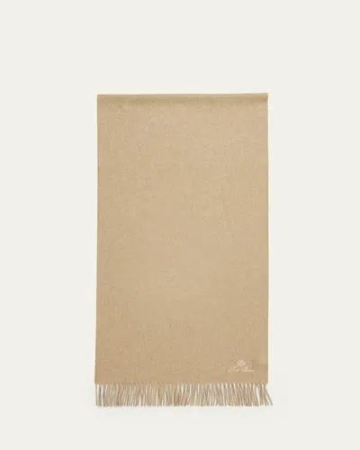 Loro Piana Men's Grande Unita Cashmere Scarf In Neutral