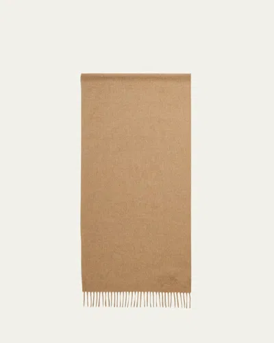 Loro Piana Men's Grande Unita Cashmere Scarf In Brown