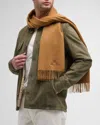 Loro Piana Men's Grande Unita Cashmere Scarf In Camel