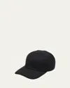 Loro Piana Men's Ivy The Gift Of Kings Wool Baseball Cap In 8000 Black