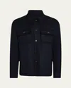 Loro Piana Men's Jim Cashmere Overshirt In W000 Blue Navy