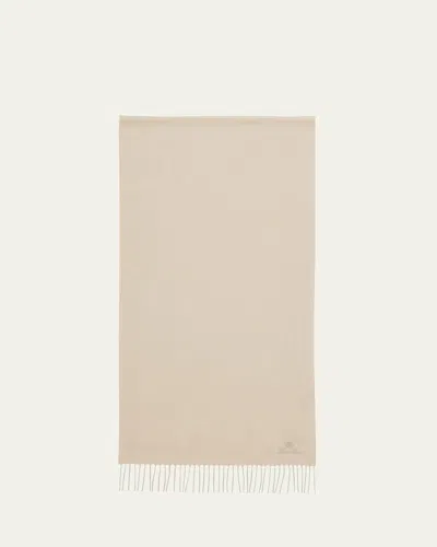 Loro Piana Men's Leggera Grande Unita Cashmere Scarf In A193 Natural Melange
