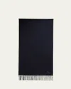 Loro Piana Men's Leggera Grande Unita Cashmere Scarf In W000 Blue Navy