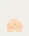 Loro Piana Men's Linen 6-panel Baseball Hat In Ginseng