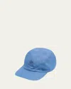 Loro Piana Men's Linen 6-panel Baseball Hat In Infinity