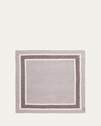 Loro Piana Men's Marea Silk And Linen Foulard In T1o3 Mahoganyivory
