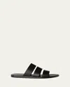 Loro Piana Naha Slippers In Black