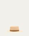 Loro Piana Naoki Webbing-trimmed Straw Hat In Renkon Beige