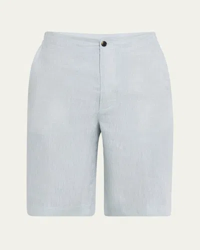 Loro Piana Men's Nolan Stretch Bermuda Shorts In 50c8 Lake Water